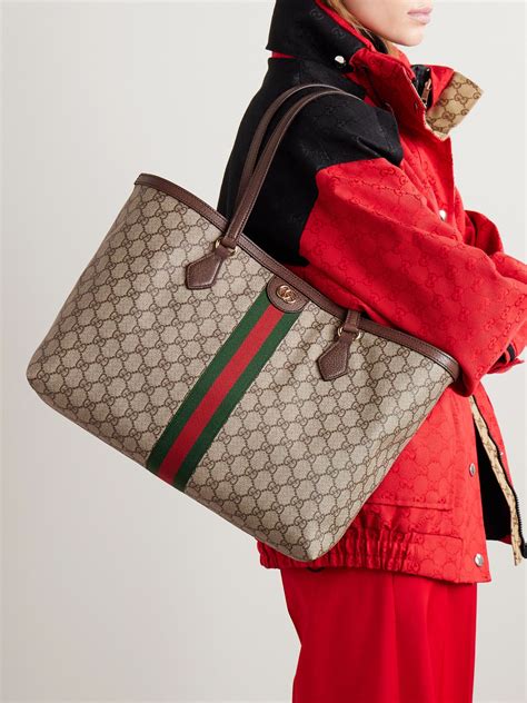 gucci cloth handbag|Gucci shopping tote.